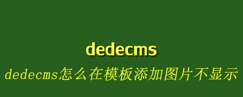 织梦(dedecms)怎么在模板添加图片不显示