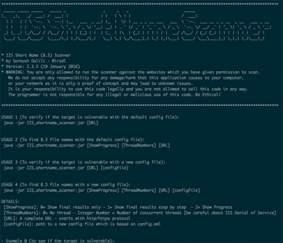 IIS ShortName Scanner IIS 短文件名扫描工具(java与python打包)