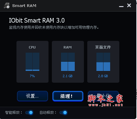 Iobit SmartRam(内存整理工具) V3.0.0.629 中文免费绿色版