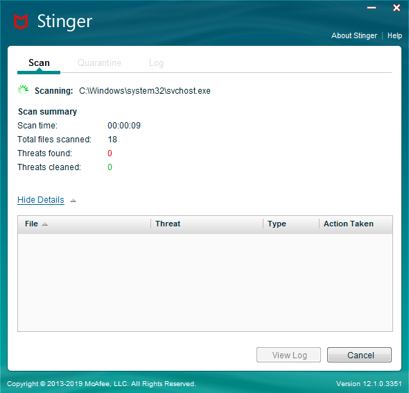 McAfee Stinger Raptor(迈克菲杀毒软件) v12.1.0.3381官方免费版
