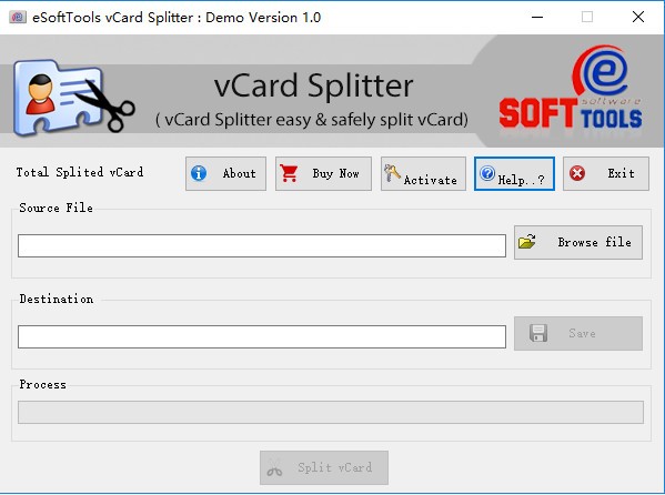 eSoftTools vCard Splitter(vCard分割器) v1.0官方版