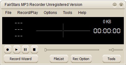 FairStars MP3 Recorder(录音软件) v3.00官方版