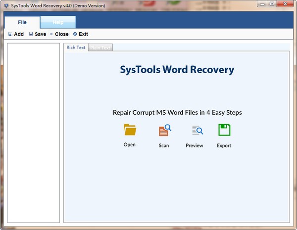 SysTools Word Recovery(Word修复软件) v4.0官方版
