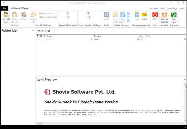 Shoviv Outlook psT Repair(PST修复程序) v19.12官方版