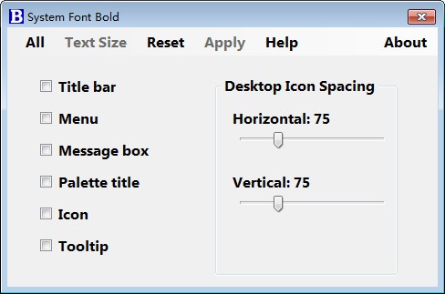 System Font Bold(系统字体设置软件) v1.0官方版