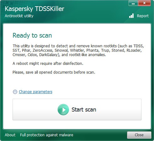 Kaspersky TDSSKiller(检测清除rootkit) v3.1.0.28官方版