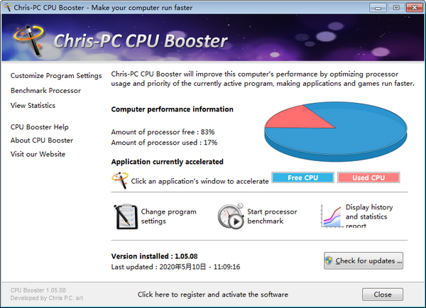 Chris-PC CPU Booster(CPU优化软件) v1.06.30免费版