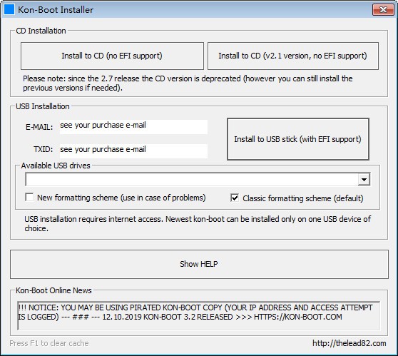 Kon-Boot(系统密码清除工具) v2.7免费版