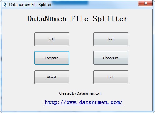 DataNumen File Splitter(文件分割合并软件) v1.0官方版