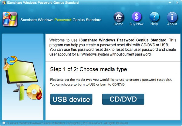 iSunshare Windows Password Genius(Windows密码恢复工具) v6.1.3官方版