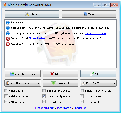Kindle Comic Converter(漫画转换EPUB工具) v5.5.1官方版