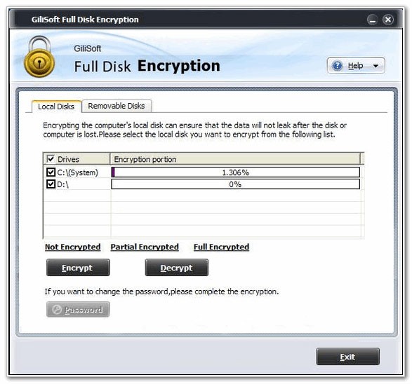 Gilisoft Full Disk Encryption(磁盘加密软件) v4.1.0.0官方版