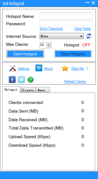 mHotspot(WIFI共享软件)