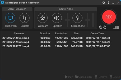 TalkHelper Screen Recorderz(屏幕录像工具) v2.5.20.81官方版