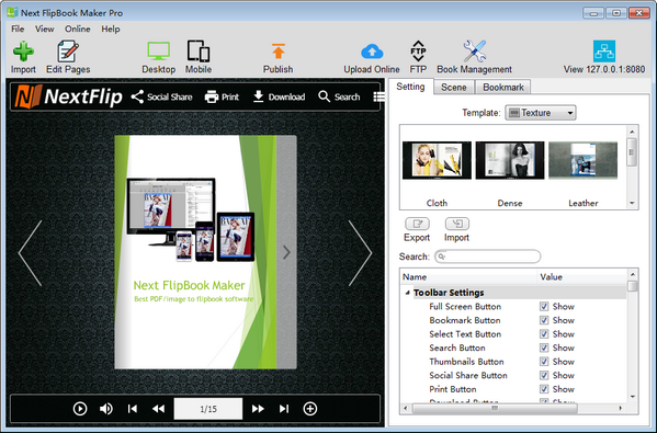Next FlipBook Maker Pro(HTML5翻页制作软件) v2.6.24免费版