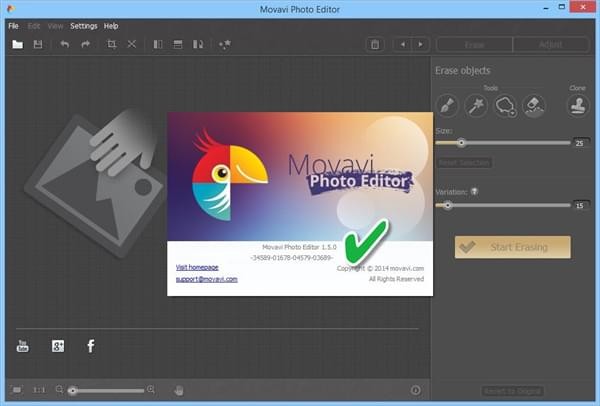 Movavi Photo Editor(相片编辑软件) v6.5.0免费版